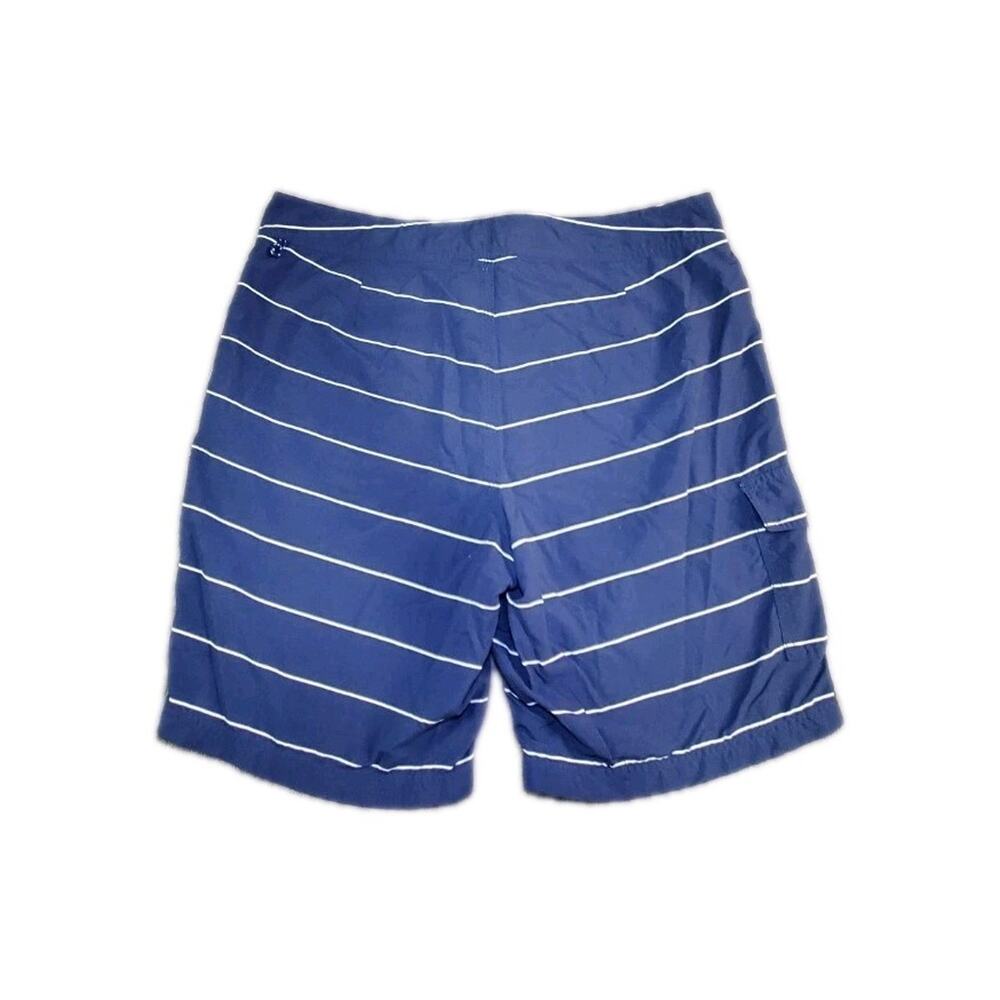 J.Crew Swim Trunks Mens Size 32 Blue Shorts Striped Nautical Preppy Summer C35-8 - Picture 6 of 7